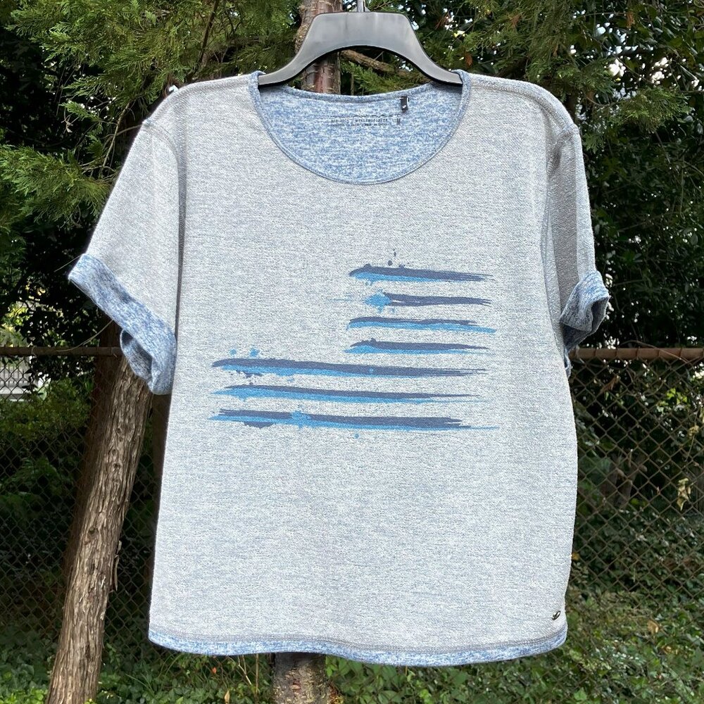 William Rast Absract Flag Design Top - Medium - Picture 4 of 5